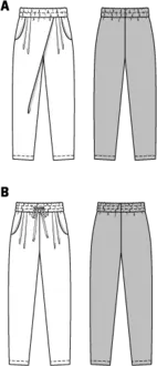 6770. Burda Dam - TROUSERS