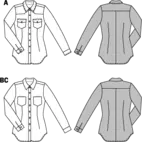 6849- Burda Dam - BLOUSE