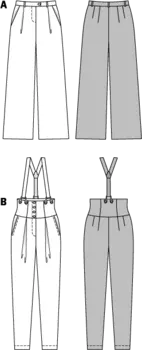 6856. Burda Dam - TROUSERS