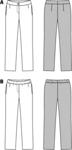 6952. Burda Dam - TROUSERS