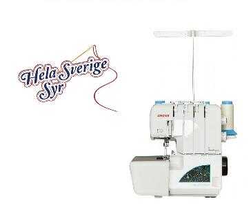 Janome My Lock 644D Overlock + 4 vit&4 svarta overlockstrådar