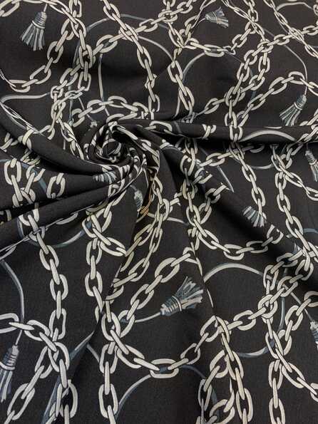 Crepe Georgette Chain Dark