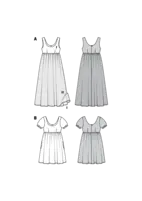 6312. Burda Dam - BURDA STYLE PATTERN 6312 MISSES' BALLET NECKLINE DRESS