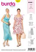 6312. Burda Dam - BURDA STYLE PATTERN 6312 MISSES' BALLET NECKLINE DRESS