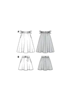 6319. Burda Dam - BURDA STYLE PATTERN MISSES' BELL SHAPED SKIRT