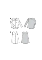 6323. Burda Dam - BURDA STYLE PATTERN MISSES' BLOUSE WITH YOKE