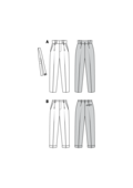6332. Burda Dam - BURDA STYLE PATTERN MISSES' HIGHWAISTED PANTS