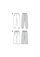 6333. Burda Dam - BURDA STYLE PATTERN MISSES' JOGGING PANT