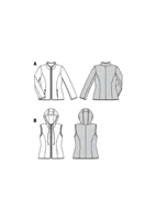 6337. Burda Dam - BURDA STYLE PATTERN MISSES' QUILTED JACKET