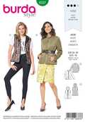 6337. Burda Dam - BURDA STYLE PATTERN MISSES' QUILTED JACKET