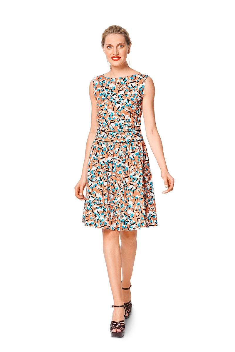 6339. Burda Dam - BURDA STYLE PATTERN MISSES' DRESS WITH WAISTBAND