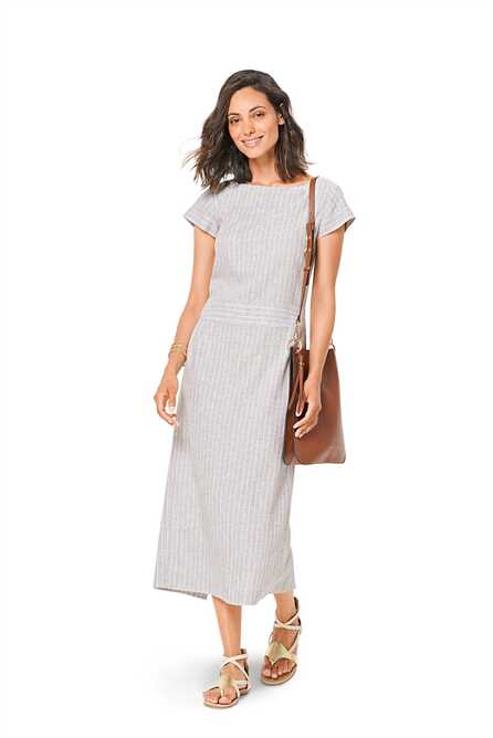 6339. Burda Dam - BURDA STYLE PATTERN MISSES' DRESS WITH WAISTBAND