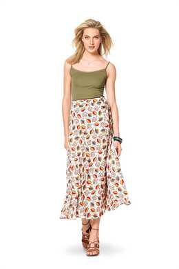 6340. Burda Dam - BURDA STYLE PATTERN MISSES' WRAP SKIRT