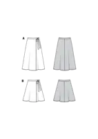6340. Burda Dam - BURDA STYLE PATTERN MISSES' WRAP SKIRT
