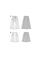 6341. Burda Dam - BURDA STYLE PATTERN MISSES' INVERTED PLEAT SKIRT