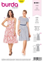 6343. Burda Dam - BURDA STYLE PATTERN MISSES' PINAFORE DRESS