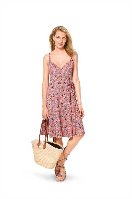 6344. Burda Dam - BURDA STYLE PATTERN MISSES' WRAP DRESS