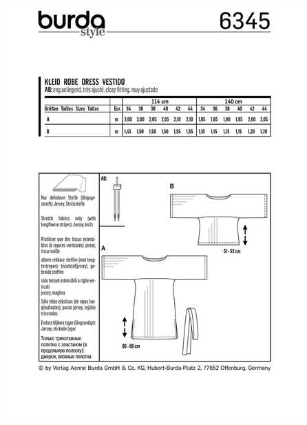 6345. Burda Dam - BURDA STYLE PATTERN MISSES' SPORTSWEA