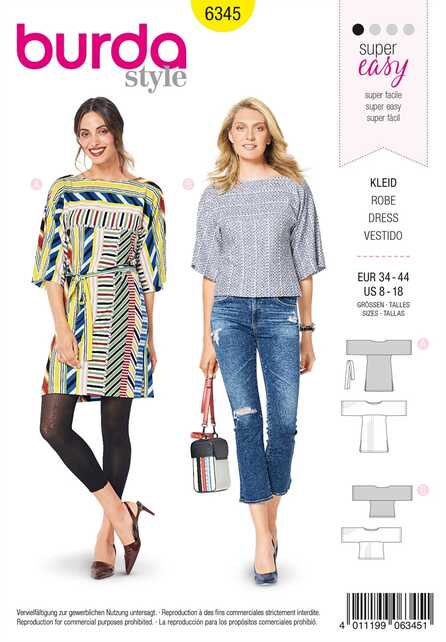 6345. Burda Dam - BURDA STYLE PATTERN MISSES' SPORTSWEA