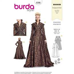 6398. Burda Dam - WOMEN'S RENAISSANCE DRESS