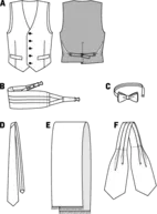 3403. Burda Herr - BURDA STYLE PATTERN 3403 , VEST & ACCESSORIES