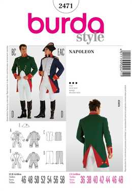 2471. Burda HERR - NAPOLEON COSTUME