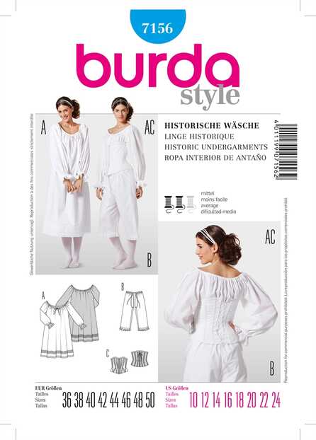 7156. Burda Dam - HISTORIC UNDERGARMENTS