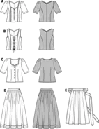 7870. Burda Dam - SKIRT & APRON