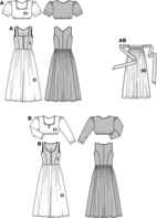 8448. Burda Dam - DIRNDL DRESS
