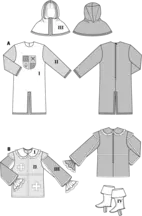 7976. Burda Herr - MUSKETEER & PAGE.