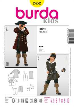 2452. Burda Barn - PIRATE COSTUME