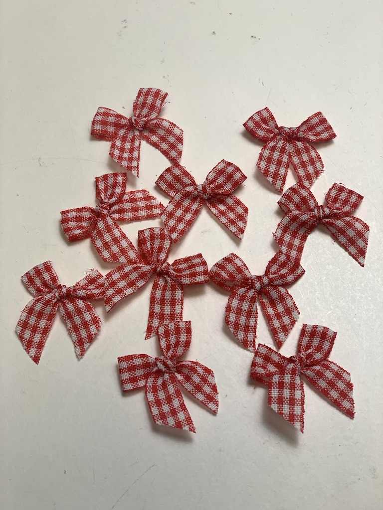 Molly rosetter Röd-vit rutiga