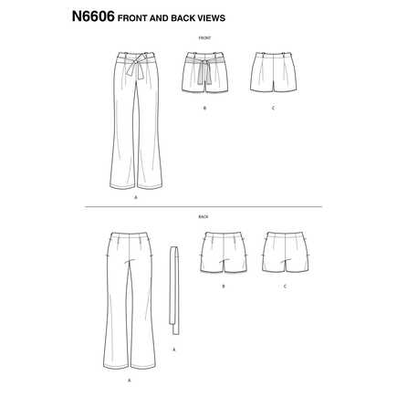 New Look 6606 - Byxa Kjol Shorts - Dam