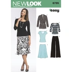 New Look 6735 - Top Byxa Kjol - Dam
