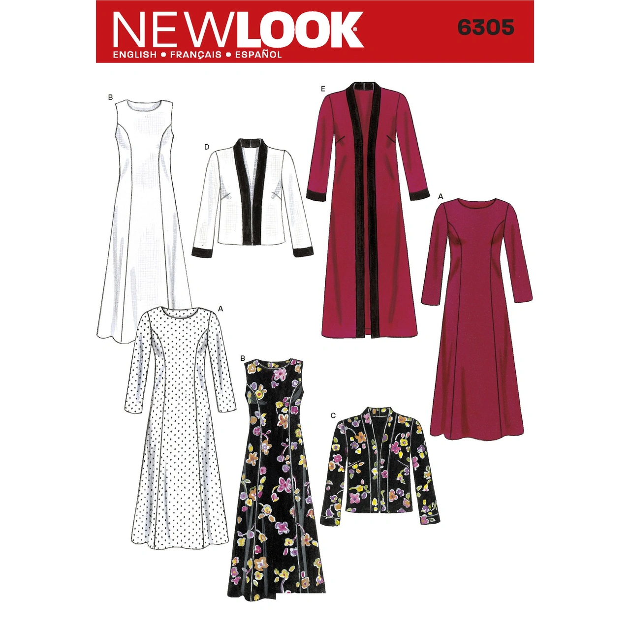 New Look 6305 - Klännning Jacka - Dam