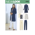 New Look 6163 - Jacka Top Byxa Kjol - Dam