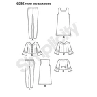 New Look 6592 - Klännning Top Byxa Jacka - Flicka