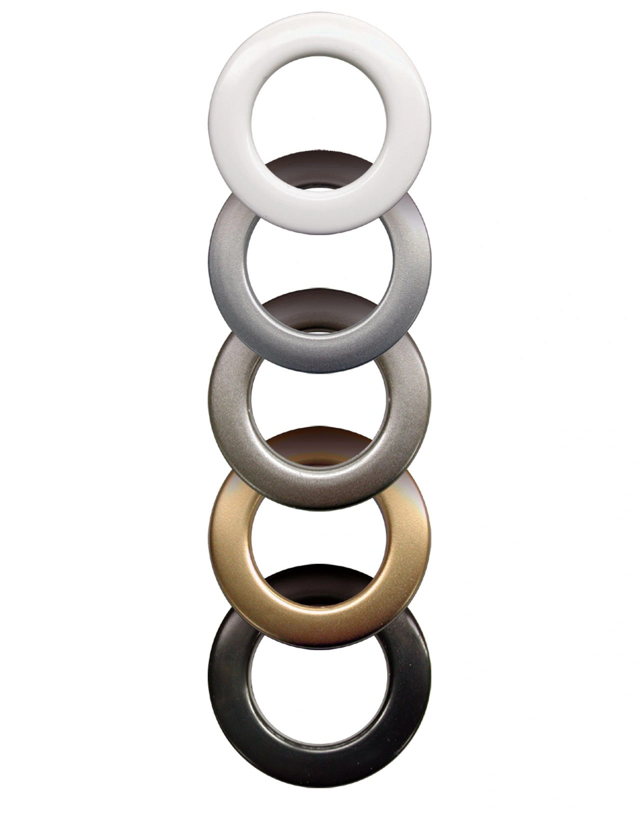 Öljetter i plast 28mm Vita