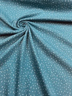 Trikåtyg Strössel turkos