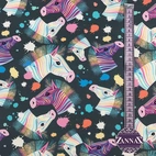 Trikåtyg Colorsplash Zebra