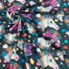 Trikåtyg Colorsplash Zebra