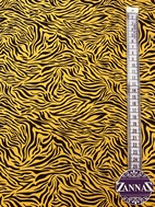 Tiger print, ocra - Trikåtyg