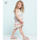 New Look 6465 - Top Kjol Shorts - Flicka