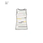 New Look 6458 - Klännning Byxa Kjol Skjorta Top - Dam