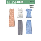 New Look 6458 - Klännning Byxa Kjol Skjorta Top - Dam