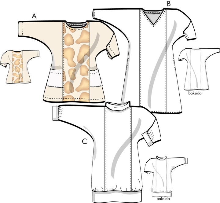 Ingrids ateljés klänning 1V15, S-2XL