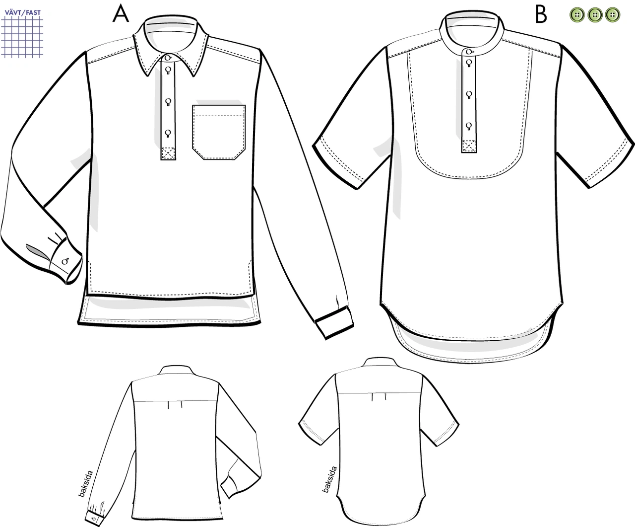 Herrskjorta 10V06, 46-56