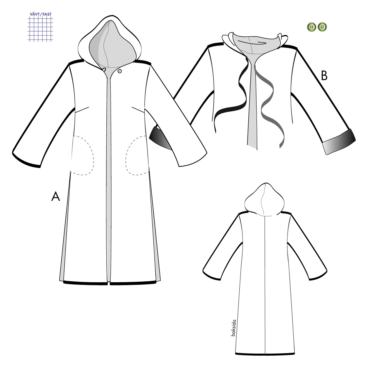 Kappa / långskjorta 2V03, 36-46