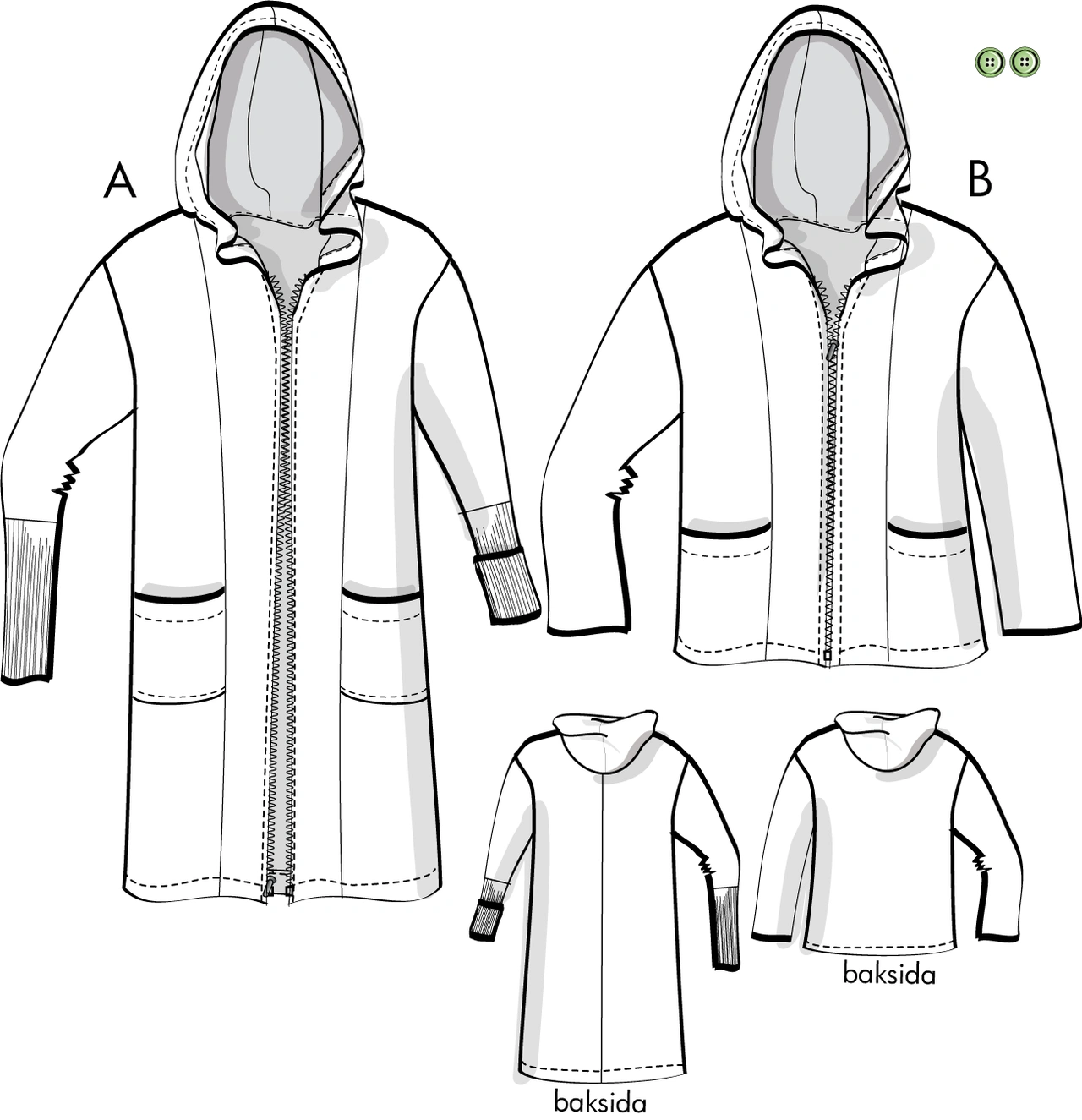 Unisex Urban Hoodie 5H16, barn- eller vuxenstrl