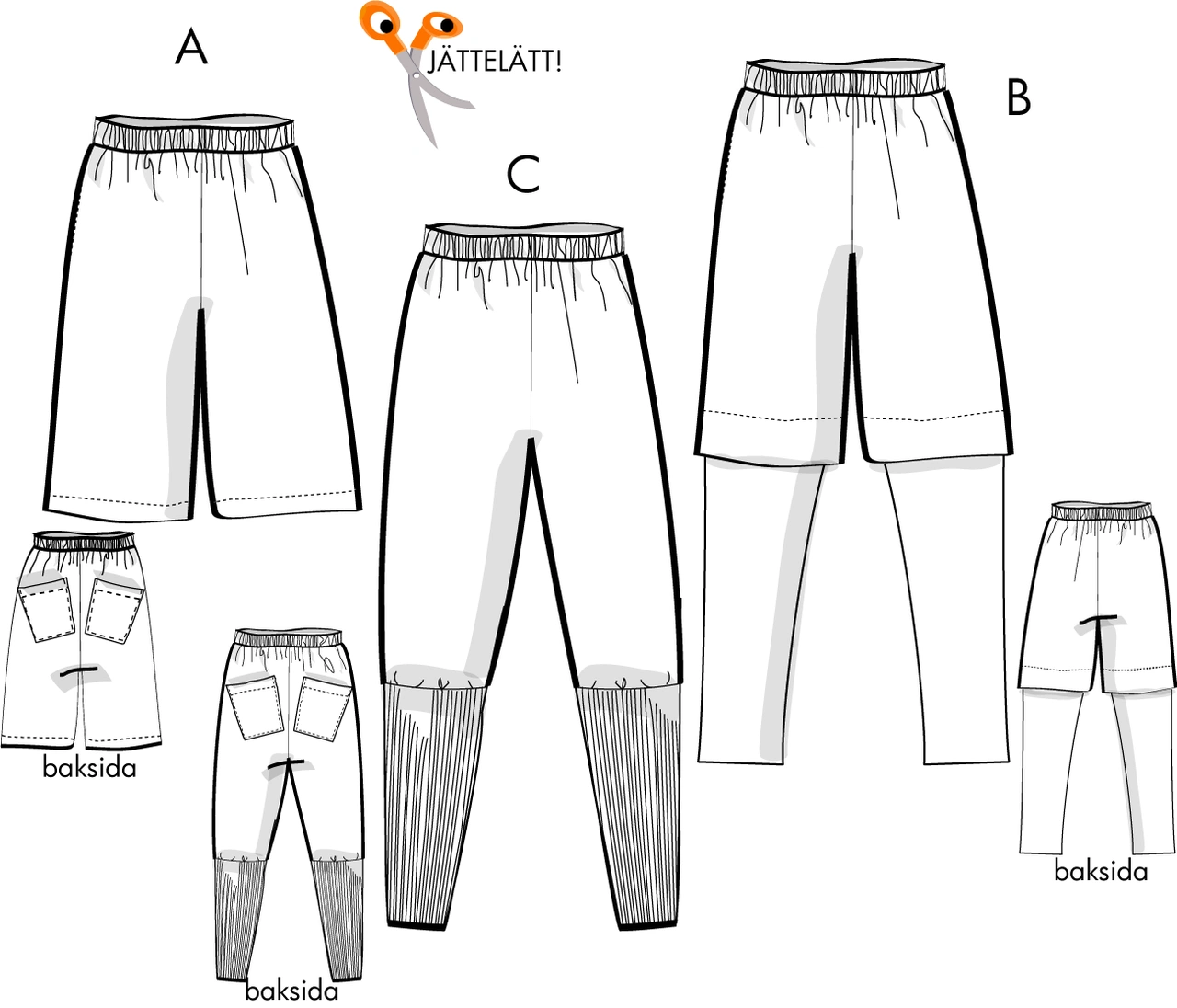 Unisex Urban Pants, barn- eller vuxenstrl